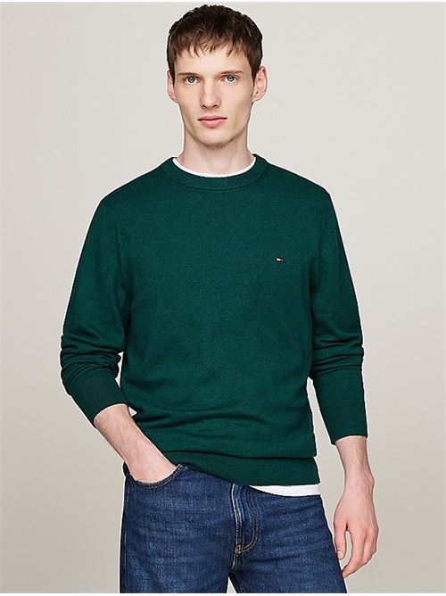 pima org ctn cashmere crew neck Tommy Hilfiger | MW0MW28046MRC.MRC